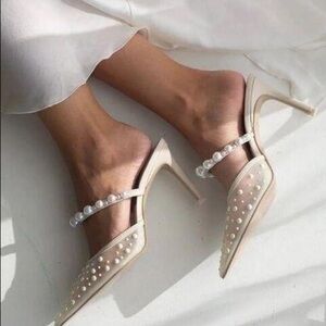 Dolce Vita Katik Imitation Pearl Pointed Toe Pump